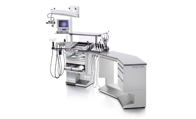 The additional components of the otopront Basic Plus ENT treatment unit can be freely combined.